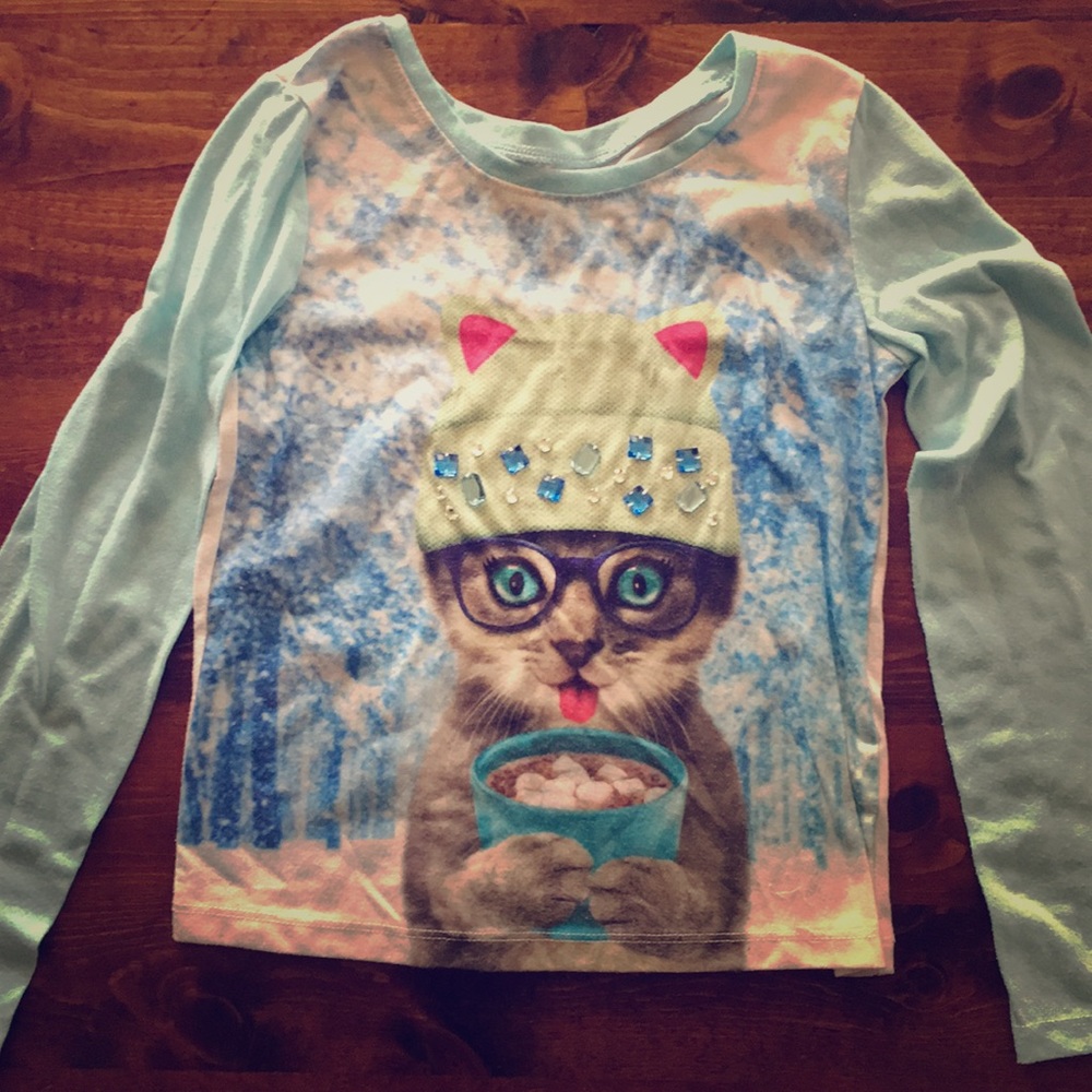 Justice winter shirt! ❄️❄️